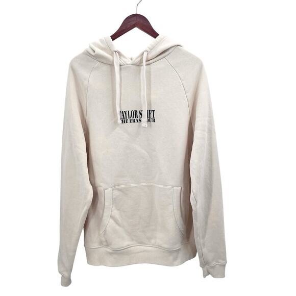 Taylor Swift The Eras Tour Merch Cream Hoodie Sweatshirt Size Medium - Picture 3 of 8